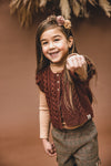 Meisjes Check Short van LOOXS Little in de kleur seventies check in maat 128.