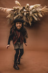 Meisjes Check Short van LOOXS Little in de kleur seventies check in maat 128.