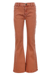 Meisjes Twill Denim Flare Pants van LOOXS Little in de kleur TERRA in maat 128.