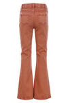 Meisjes Twill Denim Flare Pants van LOOXS Little in de kleur TERRA in maat 128.