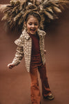 Meisjes Twill Denim Flare Pants van LOOXS Little in de kleur TERRA in maat 128.