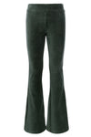 Meisjes Velours Rib Flare Pants van LOOXS Little in de kleur Forest Green in maat 128.