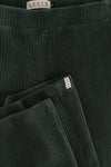 Meisjes Velours Rib Flare Pants van LOOXS Little in de kleur Forest Green in maat 128.