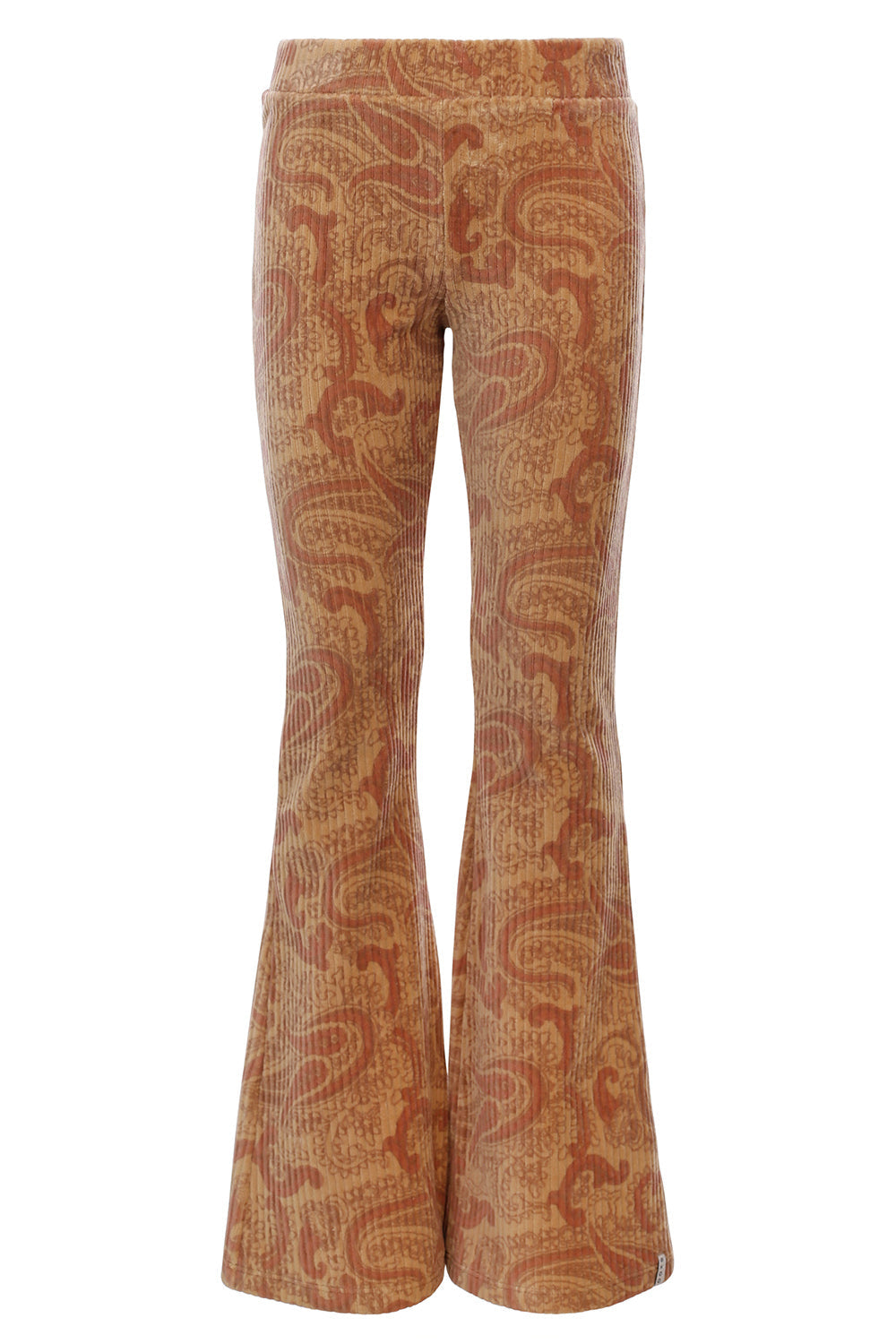 Meisjes Paisley Rib Flare Pants van LOOXS Little in de kleur Vintage paisley in maat 128.