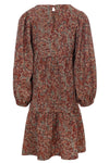 Meisjes Crinkle Wide Dress van LOOXS Little in de kleur Indian block print in maat 128.