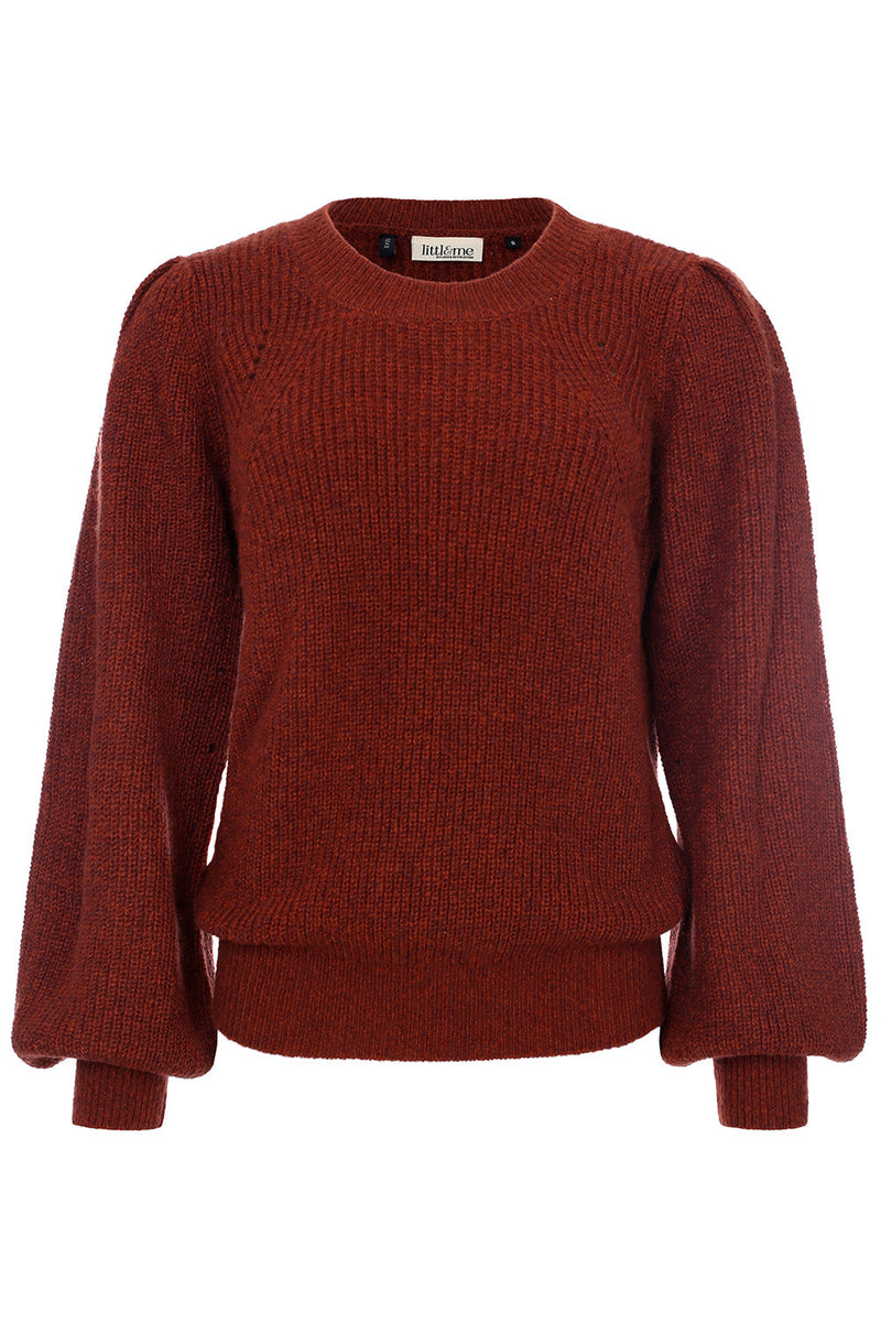 Meisjes Knitted Pullover van LOOXS Little & Me in de kleur TERRA in maat L.
