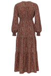 Meisjes Crinkle Maxi Dress van LOOXS Little & Me in de kleur Indian block print in maat L.