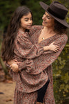 Meisjes Crinkle Maxi Dress van LOOXS Little & Me in de kleur Indian block print in maat L.
