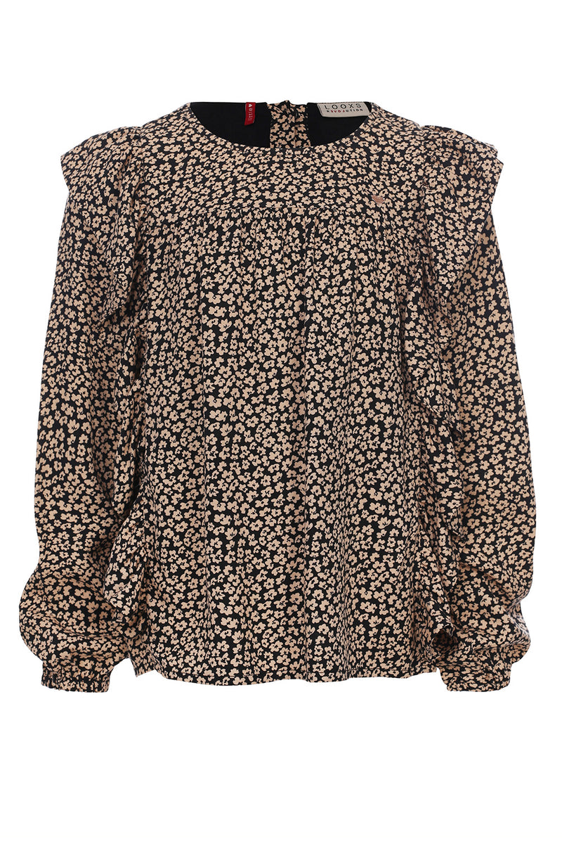 LOOXS Little Woven Ruffle Blouse