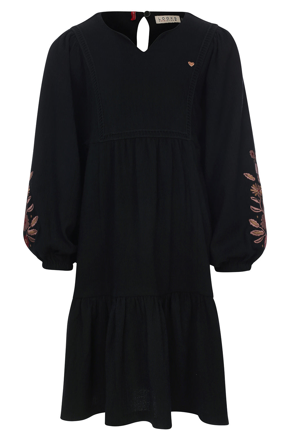 LOOXS Little Crinkle Embroidery Dress