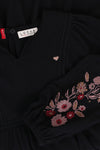 LOOXS Little Crinkle Embroidery Dress