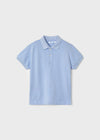 Mayoral Basic s/s polo Powder blu