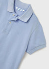 Mayoral Basic s/s polo Powder blu
