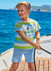 Mayoral Basic 5 pockets twill shorts Powder blu