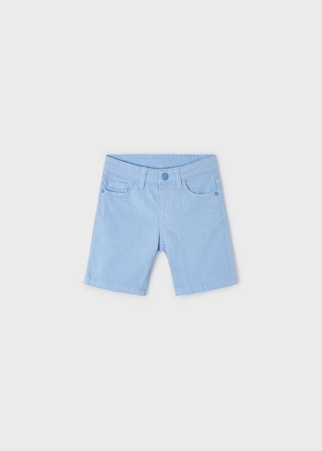 Mayoral Basic 5 pockets twill shorts Powder blu