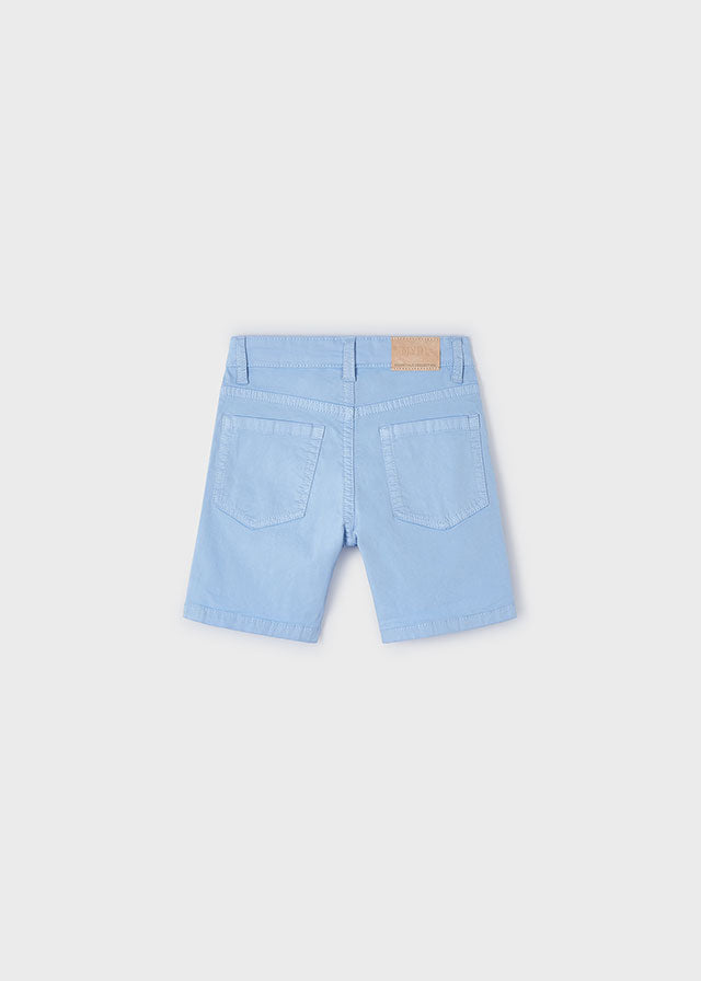 Mayoral Basic 5 pockets twill shorts Powder blu