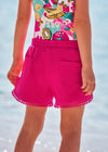 Mayoral Chenille shorts Fuchsia
