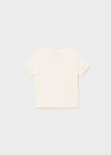 Mayoral S/s embroidered shirt Chickpea