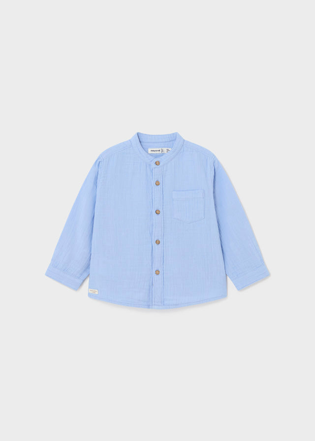 Mayoral S/s buttondown shirt Cloud