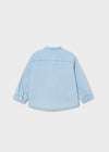 Mayoral L/s mao collar denim shirt Light