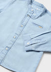 Mayoral L/s mao collar denim shirt Light