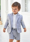 Mayoral Linen dressy shorts Navy
