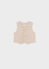 Mayoral Dressy linen vest Coconut