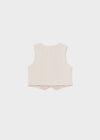 Mayoral Dressy linen vest Coconut