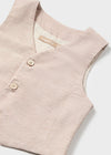 Mayoral Dressy linen vest Coconut