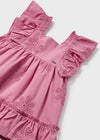 Mayoral Embroidered dress Hibiscus