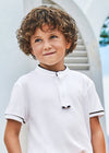 Mayoral Polo s/s mao neck White