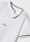 Mayoral Polo s/s mao neck White