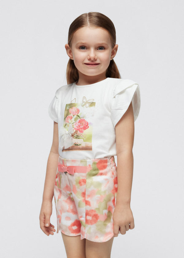 Mayoral Patterned short pant Nude