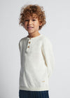Mayoral Linen cotton sweater Milk