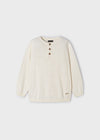 Mayoral Linen cotton sweater Milk
