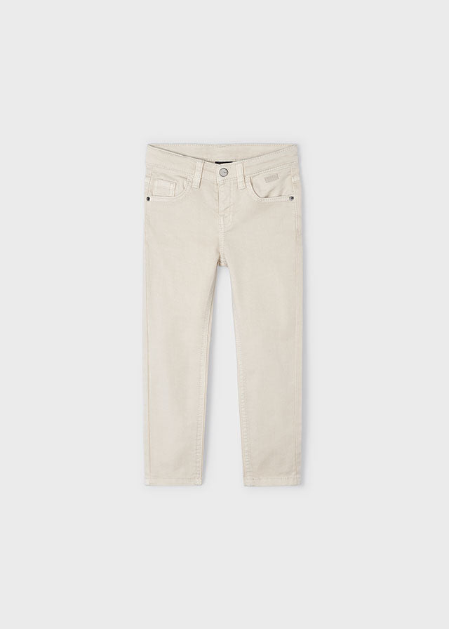 Mayoral Twill skinny fit pants Hummus