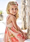 Mayoral Printed dress Nude