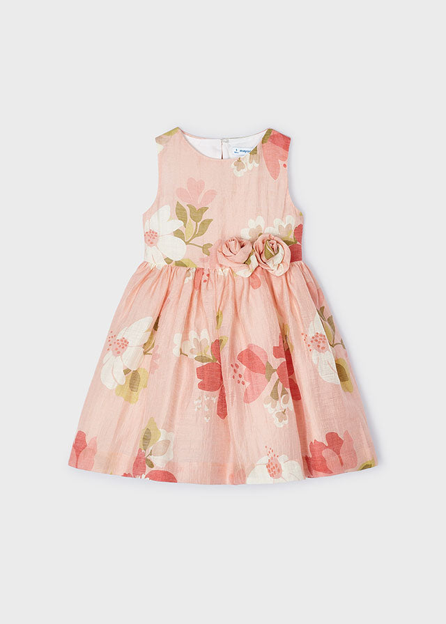 Mayoral Printed dress Nude