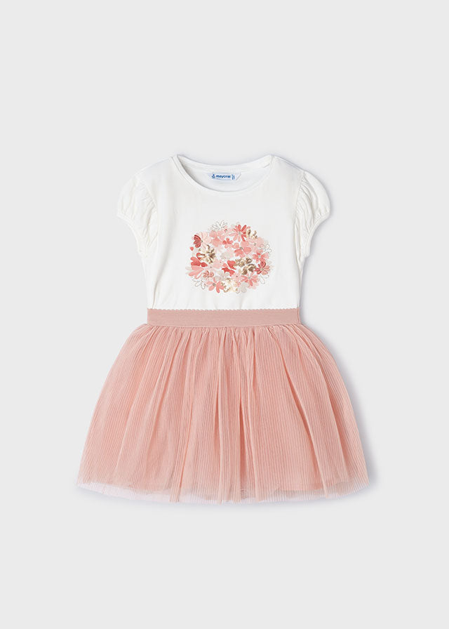 Mayoral Tulle skirt set Nude