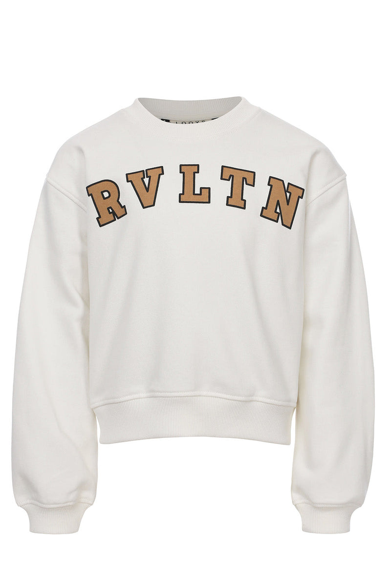 Meisjes Sweater van LOOXS 10sixteen in de kleur Soft white in maat 176.