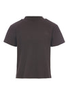 Meisjes Loose Slub Rib T-Shirt S/S van LOOXS 10sixteen in de kleur Antracite in maat 176.