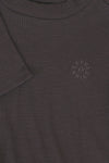 Meisjes Loose Slub Rib T-Shirt S/S van LOOXS 10sixteen in de kleur Antracite in maat 176.