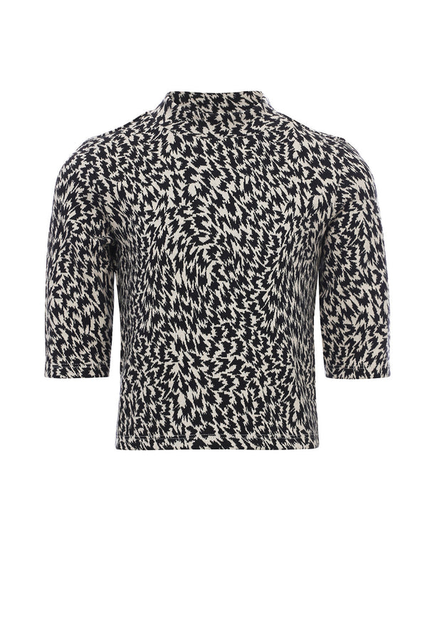 Meisjes Jacquard Top van LOOXS 10sixteen in de kleur antra spots in maat 176.