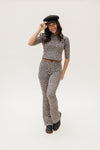 LOOXS 10sixteen Jacquard Flare Pants