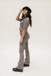 LOOXS 10sixteen Jacquard Flare Pants