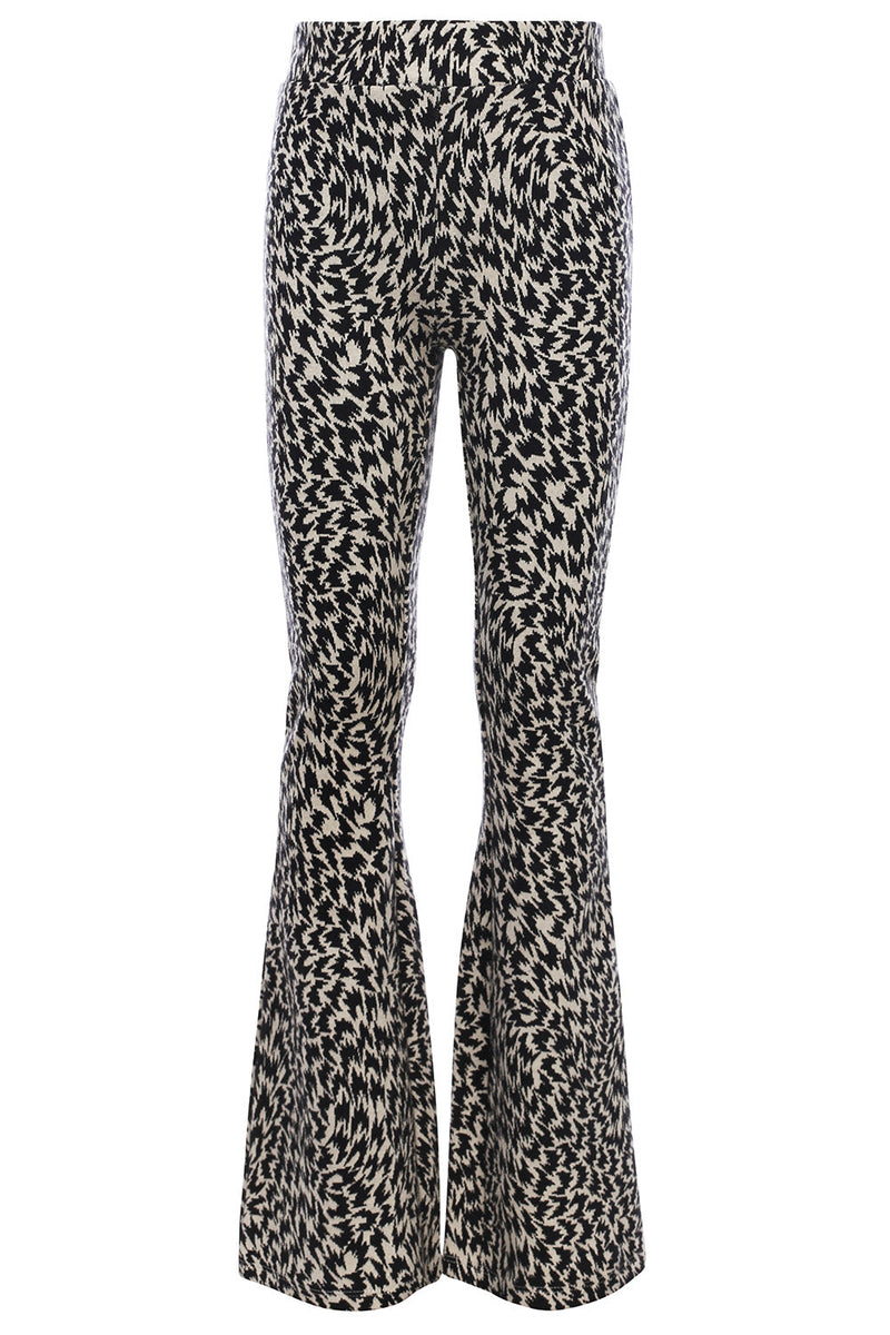 Meisjes Jacquard Flare Pants van  in de kleur antra spots in maat 170-176.