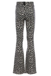 Meisjes Jacquard Flare Pants van  in de kleur antra spots in maat 170-176.