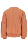 Meisjes Sweater van LOOXS Little in de kleur Soft apricot in maat 128.