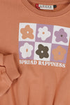 Meisjes Sweater van LOOXS Little in de kleur Soft apricot in maat 128.