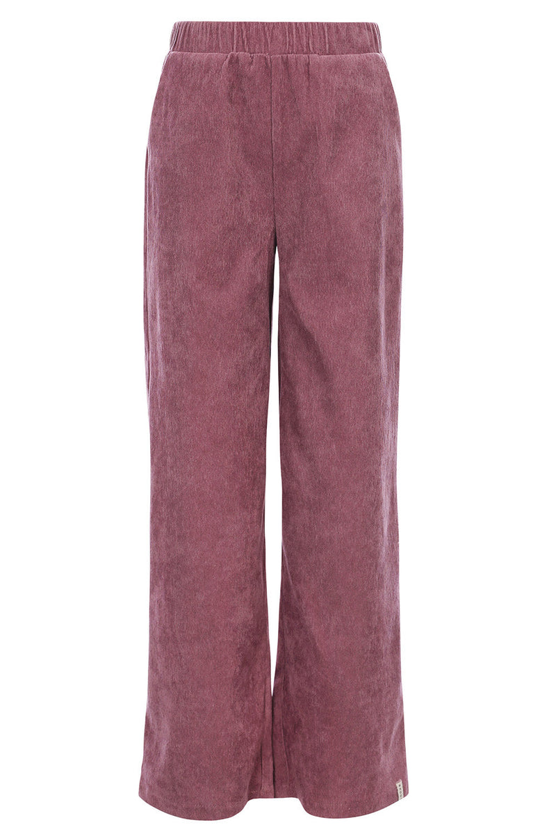 Meisjes Corduroy Wideleg Pants van LOOXS Little in de kleur Mauve Blush in maat 128.